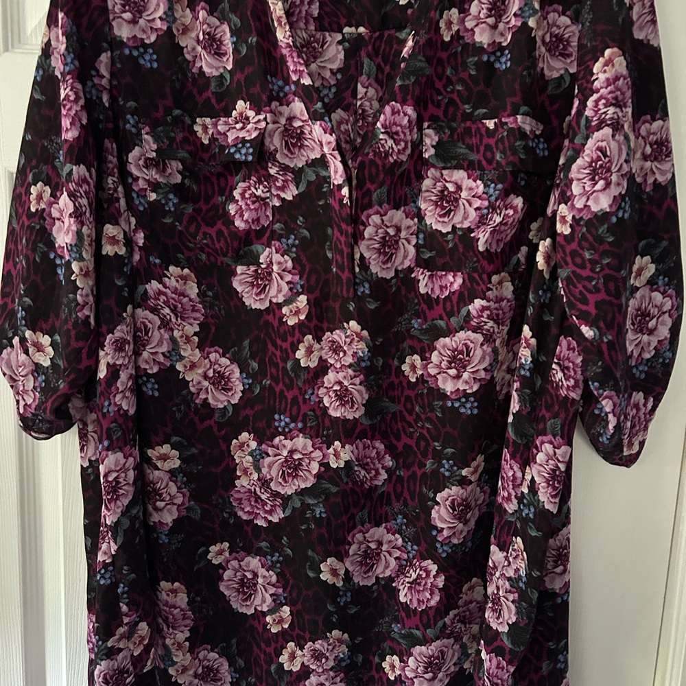 Torrid Pink 3/4 Sleeve Boxy Blouse